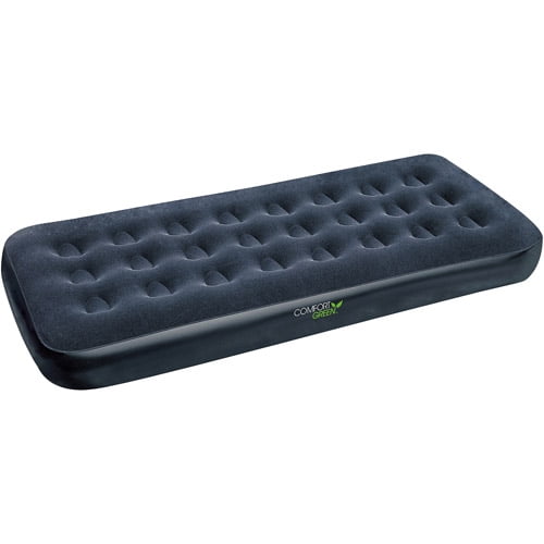 Bestway Comfort Green Flocked Air Bed, Single