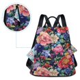 thumbnail image 7 of FORMRS Women's Travel Backpack Purse Anti-Theft Hidden Pockets Casual Shoulder Bag, Vibrant Pink Floral Pattern, 7 of 7