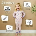 thumbnail image 6 of Toddler Girls Unicorn Pajamas Viscose from Bamboo Soft Baby Pajamas 2 Piece Sleepwear Set Toddler PJs, 6 of 7