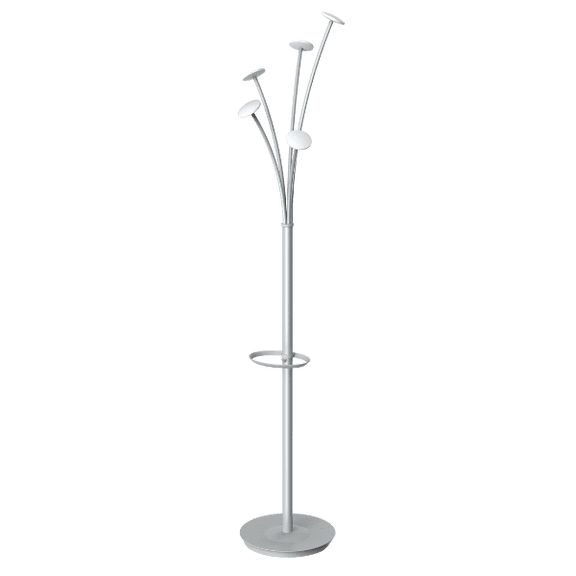 Coat stand Festival - 5 pegs - White / Silver grey