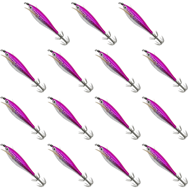Cebo Pesca Luminoso Pulpo Sepia Anzuelo Calamar () Rosa
