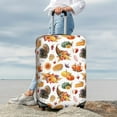 thumbnail image 7 of Hirioo Thanksgiving Turkeys 1 for Elasticity Suitcase Cover (No luggage Included) Durable Luggage Protector Fits 18-32 Inch Luggage-X-Large, 7 of 7