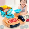 thumbnail image 2 of Cash Register Toy Light Sound Educational Market Play Toy Pretend Toy for Kids, 2 of 10