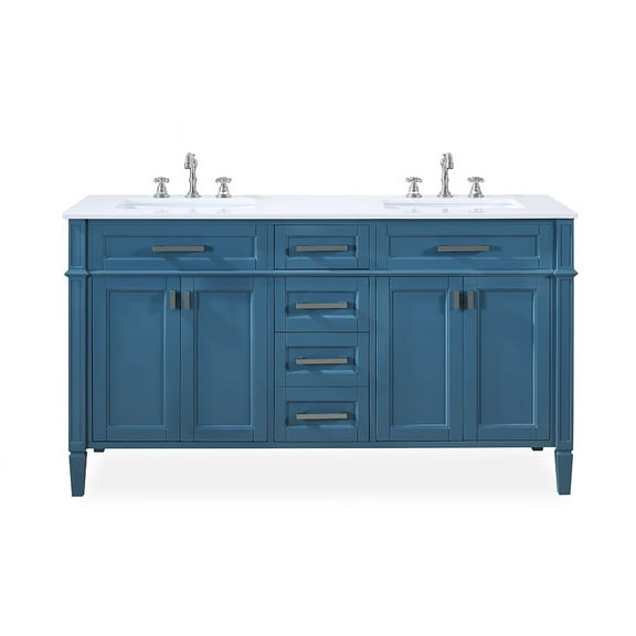 60'' Double Sinks Teal Blue Durand