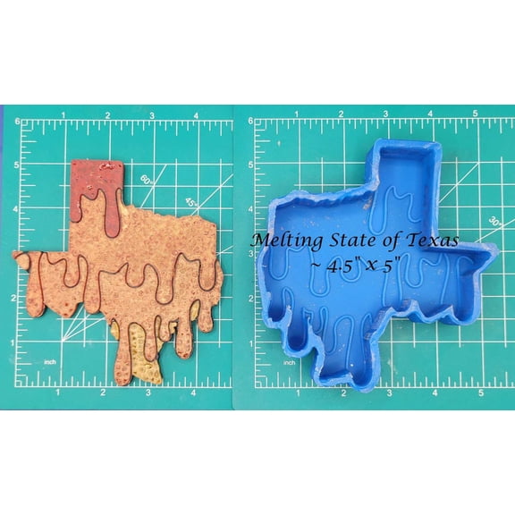 Melting State of Texas Silicone Freshie Mold