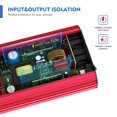 thumbnail image 3 of Inversor de corriente Giandel de 300 W de onda sinusoidal pura con doble USB de 12 V, 3 of 6