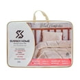 thumbnail image 2 of SUSSEXHOME King Size Summer Comforter Set - 100% Pure New Wool Filled Down Alternative Comforter, Hypoallergenic, Soft Bedspread, Lightweight, Reversible, Made From Sheep Wool, White King, 2 of 10