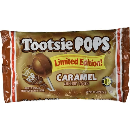 Tootsie Caramel Lollipops, 12.6 oz, 1 Count