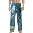 thumbnail image 5 of Mens Pajama Pants, Cracked Earth Head Tree Soft Sleep & Lounge Pants for Men, Cuteness Casual PJ Bottoms Pants with Pockets, 5 of 7