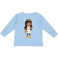 thumbnail image 3 of Inktastic African American Girl, Painter, Painting, Brush Girls Long Sleeve Toddler T-Shirt, 3 of 5