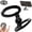 Black, variant on Magnetic Phone Stand Fidget Spinner, 2-in-1 Foldable Holder with Dual Rings, 360° Rotation 270° Flip, Strong Compatible for Desk Car Gym All Phones