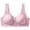 Pink, variant on IQOGKRN Women Wireless Front Button Comfort Bra for Elderly Mature Ladies Printed Breathable Wirefree Brassiere Wide Vest Strap Anti-Sagging Support Lingerie Beige 36
