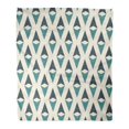 thumbnail image 1 of JSDART Flanelle Jeter Couverture Bleu Angle Simples Losanges et Losanges Figures Géométriques Abstrait Moderne Couleur 58x80 Pouces Léger Confortable Pelucheux Chaud Flou Doux, 1 of 2