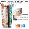 thumbnail image 7 of 20oz Tumblers Fall Leaves Pumpkin Stainless Steel Vacuum Insulated Double Wall Travel Tumbler Cups Mug with Lid and Straw,Cleaning Brush for Cold & Hot Drinks, 7 of 7