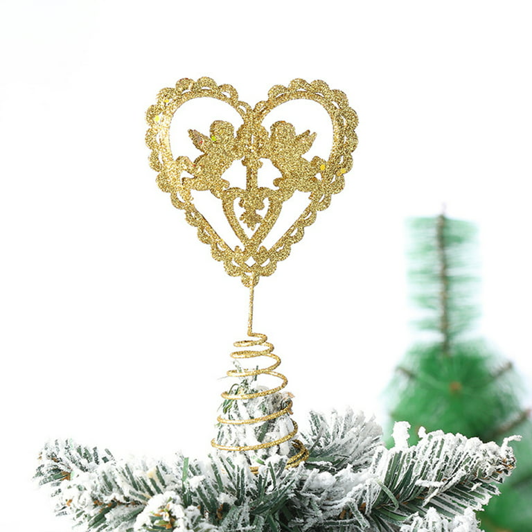 Metal Christmas Tree Topper Wire Star/Angle/Bird Treetop Decoration  Ornament 