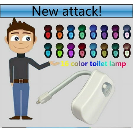 

Body Sensing Automatic LED Motion Sensor Night Lamp Toilet Bowl Bathroom Light 3PCS