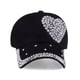 thumbnail image 2 of Gorra de béisbol Trucker de algodón lisa con diseño de corazón de perlas, 2 of 3
