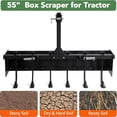 thumbnail image 5 of Pinypikaka 55" Box Blade for Tractor, Box Scraper for Tractor 3 Point Hitch, Box Blade Suitable for CAT-0 & CAT-1 Tractors, 5 of 7