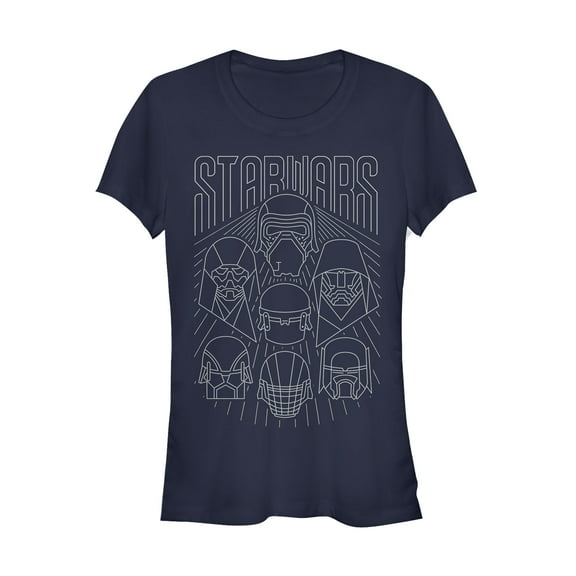 Junior's Star Wars: The Rise of Skywalker Dark Side Streak Graphic Tee Navy Blue Small