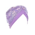 thumbnail image 4 of AWZXDE Women Fashion Solid Color Bowknot Mesh Netting Fascinator Tea Party Wedding Hat For Women Purple, 4 of 4