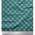 thumbnail image 1 of Soimoi Cotton Voile Fabric Diagonal Check Print Fabric by The Yard 42 Inch Wide, 1 of 3