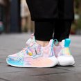 thumbnail image 4 of Willtoo Girls Kid's Butterfly Running Sneaker Tennis Mesh Athletic School Gym Lace-up Back to School Walking Shoes, 4 of 6