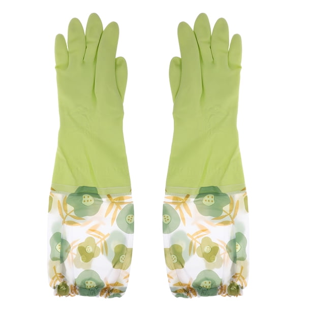 1 par de guantes reutilizables resistentes para lavar platos, para limpieza de cocina y cuidado de mascotas, guantes domésticos multiusos para jardinería.