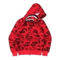 thumbnail image 4 of Sudadera Con Capucha Para Mujeres Hombres Con Estampado De Boca De Tiburón Chaqueta Suelta Casual Con Cremallera, 4 of 4