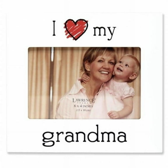 Lawrence Frames  I Love My Grandma Picture Frame - White, 0.67 in.