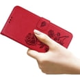 thumbnail image 2 of for Xiaomi Redmi Note 11 4G (Not 5G) Wallet Case for Women, Rose Flower Cover with Credit Card Holder Cash Pockets [Wrist Strap] Flip Phone Case for Xiaomi Redmi Note 11 4G RS Red, 2 of 14