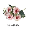 thumbnail image 3 of Artificial Rose Bouquet, Artificial Plants, Fake Flowers, Space-Saving Design, Appearance, Fabric Material, Home Decor, Office Tabletop, Wedding, Landscaping, 28cm, 3 of 6