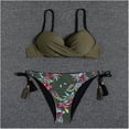 thumbnail image 2 of Traje de baño dividido de bikini sin espalda estampado con aro cómodo para mujer con almohadilla en el pecho OAVQHLG3B Store lin121212, 2 of 3