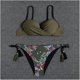 thumbnail image 2 of Traje de baño dividido de bikini sin espalda estampado con aro cómodo para mujer con almohadilla en el pecho OAVQHLG3B Store lin121212, 2 of 3