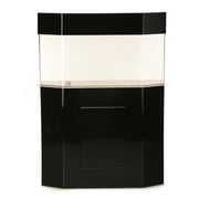 Clear For Life 20 Flat-Back-Hexagon Acrylic Aquarium - Black Back
