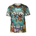 thumbnail image 5 of Cuphead T-Shirt for Men Novelty 3D Pritneted Casual Short Sleeve Tees Shirt Summer Street T Shirt Top, 5 of 7