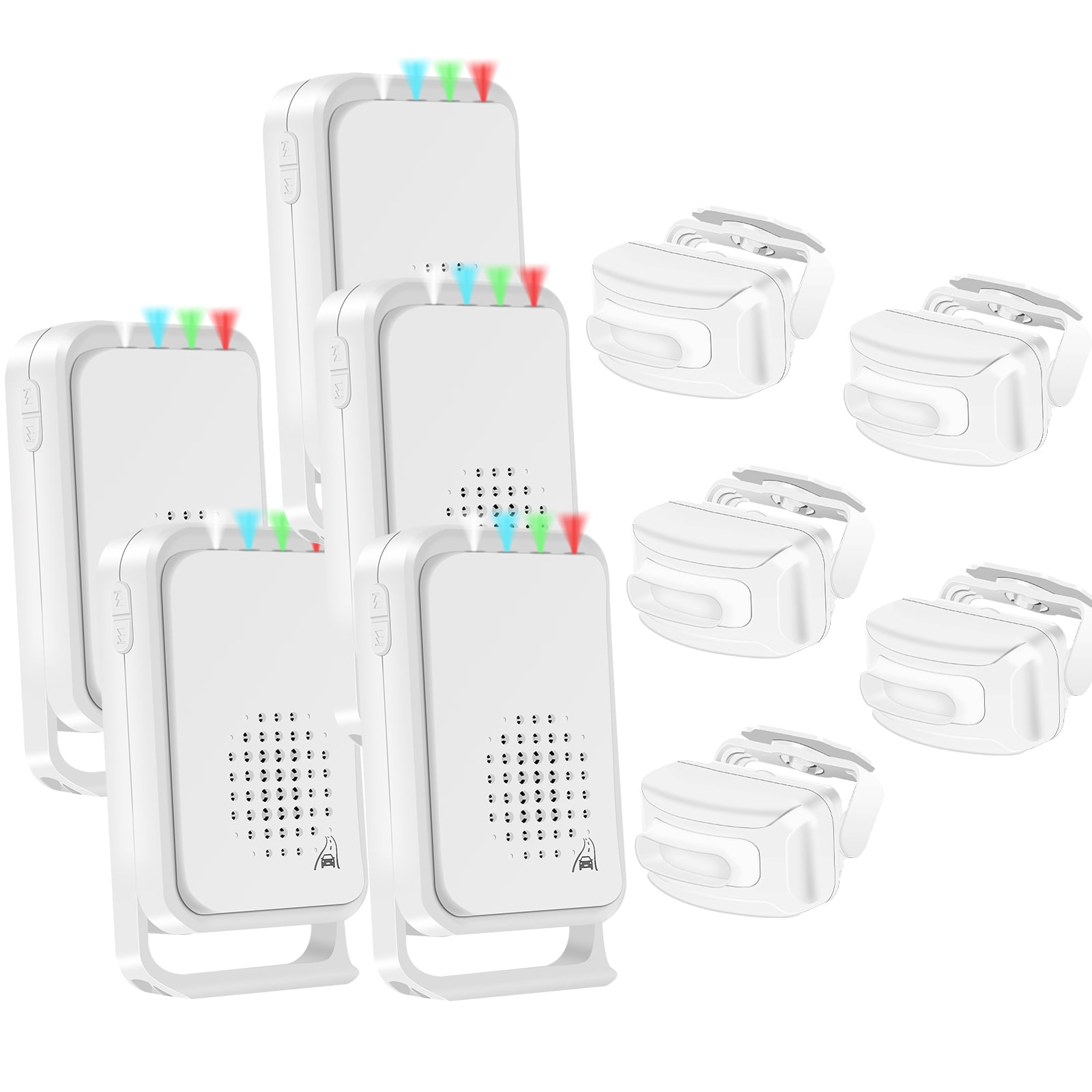 Driveway Alarm Motion Sensor, NineLeaf Driveway Alarms Wireless Outside Weatherproof Waterproof Motion Detector Presence Outdoor Sensor Door Alarm Home Security System Gate Mailbox Alert, 5Pack