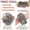 thumbnail image 3 of 2 PCS Messy Bun Hair Piece Wavy Curly Hair Bun Scrunchies Extensions Synthetic Chignon Thick Updo Hairpieces for Women Girls, 3 of 6