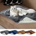 thumbnail image 1 of Fiudx Esterilla de Forro Polar para Mascotas, Cojín Cálido y Grueso, Suave y Acogedor, Manta Versátil, Protector de Jaula, Fácil de Limpiar, Tamaño 100 X 75 Cm, Adecuada para Gatos y Perros., 1 of 7