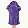 thumbnail image 5 of LRGSHF Boys Girls Funny Monster Hooded Wearable Pajamas & Slipper, Soft Loose Long Loungewear with Pocket, Cozy Plush Sleepwear, 5 of 5