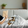 thumbnail image 3 of Beagle Soft Flannel Fleece Throw Blanket, 4 Beagle Hounds Siblings Playing Foxhound I Love My Dog Breed Theme, Cozy Plush for Indoor and Outdoor Use, 70" x 90", Brown White and Black, by Ambesonne, 3 of 5