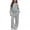 Gray1, variant on BLCHUNen Clothes for Girls 2 Piece Outfit Casual Hooded Workout Sweatshirts Wide Leg Print Pants Lightweight Workout Sets,White1