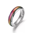 thumbnail image 4 of 316L Stainless Steel Band Rings Men Women's 6mm Silver/Gold/Black/Rose Gold Ring, 4 of 4