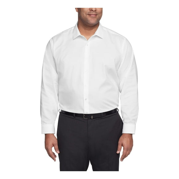 Camisa de vestir Kenneth Cole Unlisted Big & Tall blanca 5XL