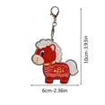 thumbnail image 3 of Acrylic Keychain Crying Horse Pattern Double Sided Key Chain for Bag Decoration Pendant, 3 of 9