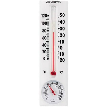 Acu-Rite 00339CASB Thermometer with Humidity, (Best Humidity For Basement)