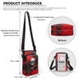 thumbnail image 6 of HELLHERO Puppy and Rose Pattern Women Adjustable Shoulder Strap Women Shoulder Bag Polyester for Adult, 6 of 7
