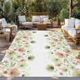 thumbnail image 2 of Spring Green Flowers Outdoor Rug for Patio/Deck/Porch, Non-Slip Large Area Rug 6 x 9 Ft, Watercolor Floral Botanical Indoor Outdoor Rugs Washable Area Rugs, Reversible Camping Rug Carpet Runner, 2 of 8
