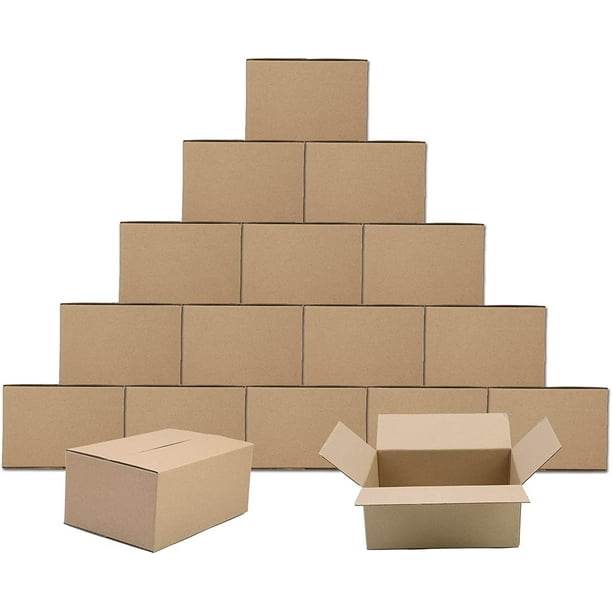 SEJOVAZE 8x6x4 Inch 25 pack Shipping Boxes, Cardboard Box Mailers, Kraft Corrugated Small
