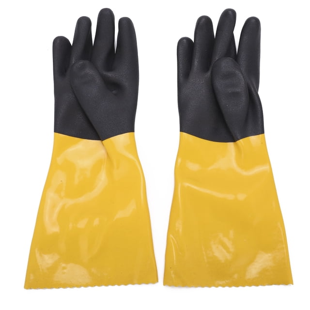 Guantes recubiertos de PVC resistentes al desgaste sin costuras para la industria de maquinaria