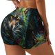 thumbnail image 1 of Fotbe Realistic Style Colorful Wolf Shorts Sin Costuras – Shorts Deportivos de Cintura Alta para Mujer, Elásticos para Gimnasio, Yoga, Running o Ciclismo-XX-Large, 1 of 8